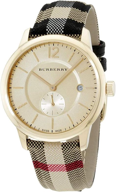 burberry round stainless steel watch|burberry watch gold.